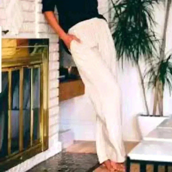 Banana Republic Linen Hayden Striped Pull On Pants - Picture 11 of 13